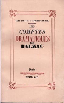 Les comptes dramatiques de balzac