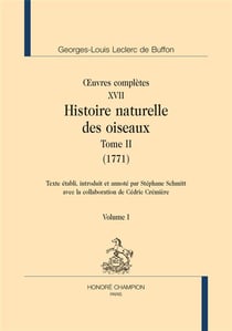 Histoire naturelle des oiseaux Tome 2 (1771) : oeuvres complètes XVII