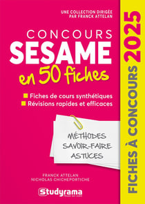 Concours SESAME en 50 fiches (édition 2025)