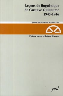 Lecons de linguistique de gustave guillaume v 18 1945-1946