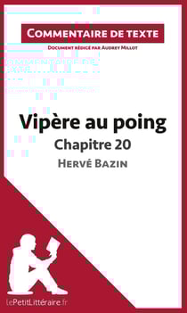Commentaire composé - vipère au poing d'Hervé Bazin - Chapitre 20