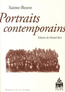 Portraits contemporains, de Sainte Beuve