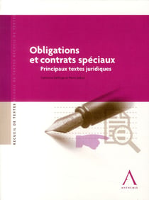 Obligations et contrats spéciaux - principaux textes juridiques