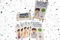 52 signes pour toute l'année : Coffret de 52 signes de la Langue des Signes Française pour accompagner toute l'année