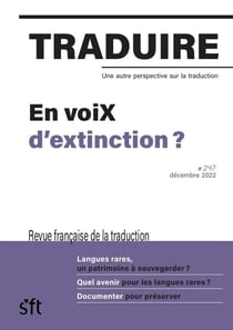 Traduire #247 : En voiX d'extinction