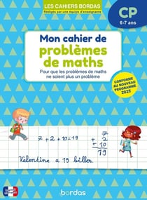 Cahier de problèmes de maths - CP (édition 2024)