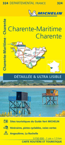 Cartes départementales n.324 : Charente, Charente-Maritime