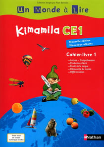Un Monde à Lire - Kimamila CE1 - série rouge - cahier livre 1
