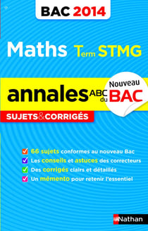 Annales ABC du bac - sujets & corrigés Tome 17 : mathématiques - terminale STMG