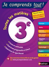 Je comprends tout Tome 9 : 3ème - toutes les matières (édition 2017)