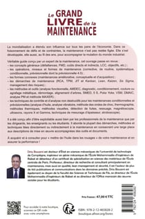Le grand livre de la maintenance : concepts, démarches, méthodes, outils et techniques