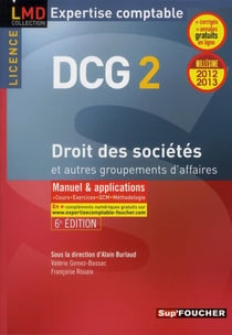 Dcg 2 - droit des sociétés et autres groupements des affaires (6e édition)