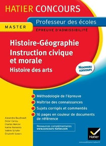 Histoire-géographie, instruction civique et morale, histoire des arts - épreuve écrite d'admissibilité - master professeur des écoles - concours 2013