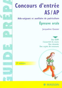 Concours d'entree as-ap - epreuve orale - 3e edition