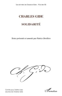 Les oeuvres de Charles Guide t.11 - solidarité