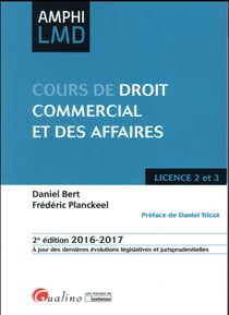 Cours de droit commercial et des affaires 2016-2017