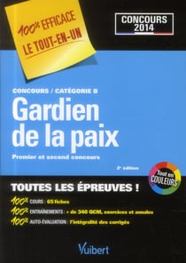 Concours gardien de la paix et adjoint de sécurité - catégories b et c