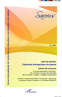 Savoirs n.35 : l'éducation thérapeutique du patient