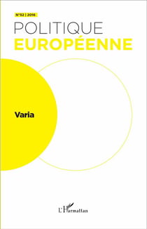 Revue politique européenne Tome 52 : varia