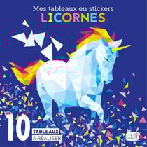 Mes tableaux en stickers : licornes