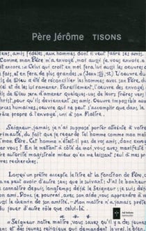 Tisons - cahier de textes facsimilés