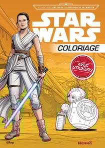 Star wars - voyage vers star wars : l'ascension de skywalker - coloriage avec stickers