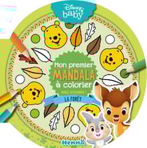 Disney baby - mon premier mandala a colorier - la foret
