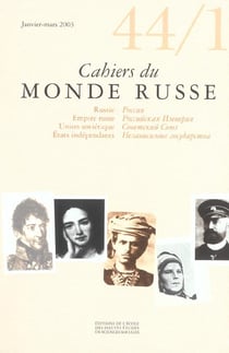 Cahiers du Monde russe, n° 44, 1/janvier-mars 2003