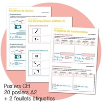 Haut les maths ! : CE1 : posters (édition 2021)