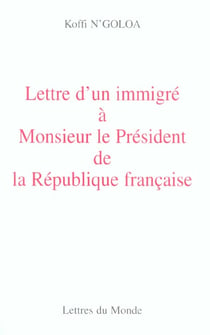 Lettre d'un immigre
