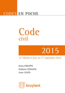 Code civil 2015 (13e édition)