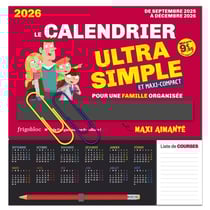 Frigobloc : Le calendrier Ultra Simple et maxi-compact pour une famille organisée (édition 2026)