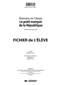 LECTURE EN TETE - PETIT MARQUIS DE LA REPUBLIQUE - LECTURE CYCLE 3 (FICHIER)