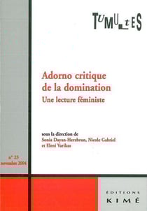 REVUE TUMULTES n.23 : Adorno critique de la domination : une lecture féministe