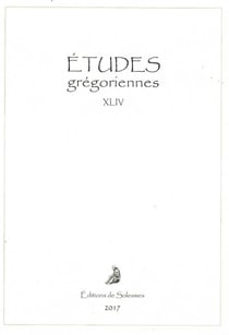 T44 - etudes gregoriennes 2017