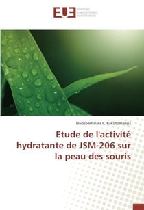 Etude de l'activite hydratante de jsm-206 sur la peau des souris