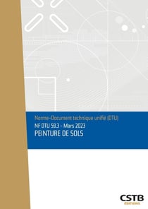 NF DTU 59.3 : peinture de sols