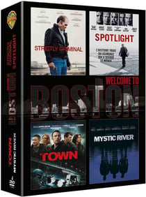 Coffret Welcome To Boston : Strictly Criminal + Spotlight + The Town + Mystic River