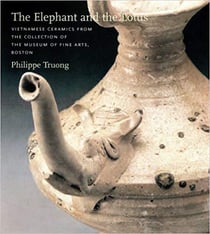 Elephant and lotus vietnamese ceramics