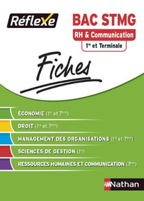 FICHES REFLEXES Tome 9 : RH & communication - 1re et terminale - bac STMG (édition 2014)