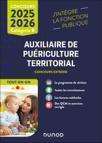 Auxiliaire de puériculture territorial - Concours externe - Catégorie B - Tout-en-un (édition 2025/2026)