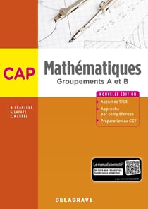 Mathématiques - groupement A et B - CAP - pochette élève