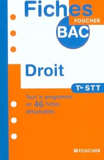 Droit - terminale stt