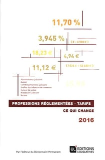 TARIFS DES PROFESSIONS REGLEMENTEES