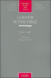 La notion de peine privee - vol442