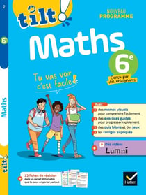 Tilt ! Maths 6e Nouveau programme