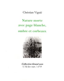 Grand ours - t19 - nature morte avec page blanche, ombre et corbeaux