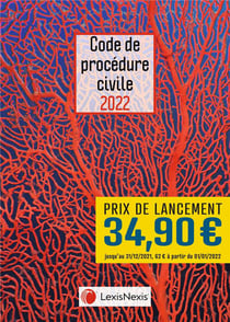Code de procédure civile : jaquette corail (édition 2022)