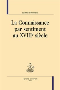 La connaissance par sentiment au XVIIIe siècle