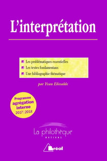 L'interprétation - programme agrégation interne (édition 2017/2018)